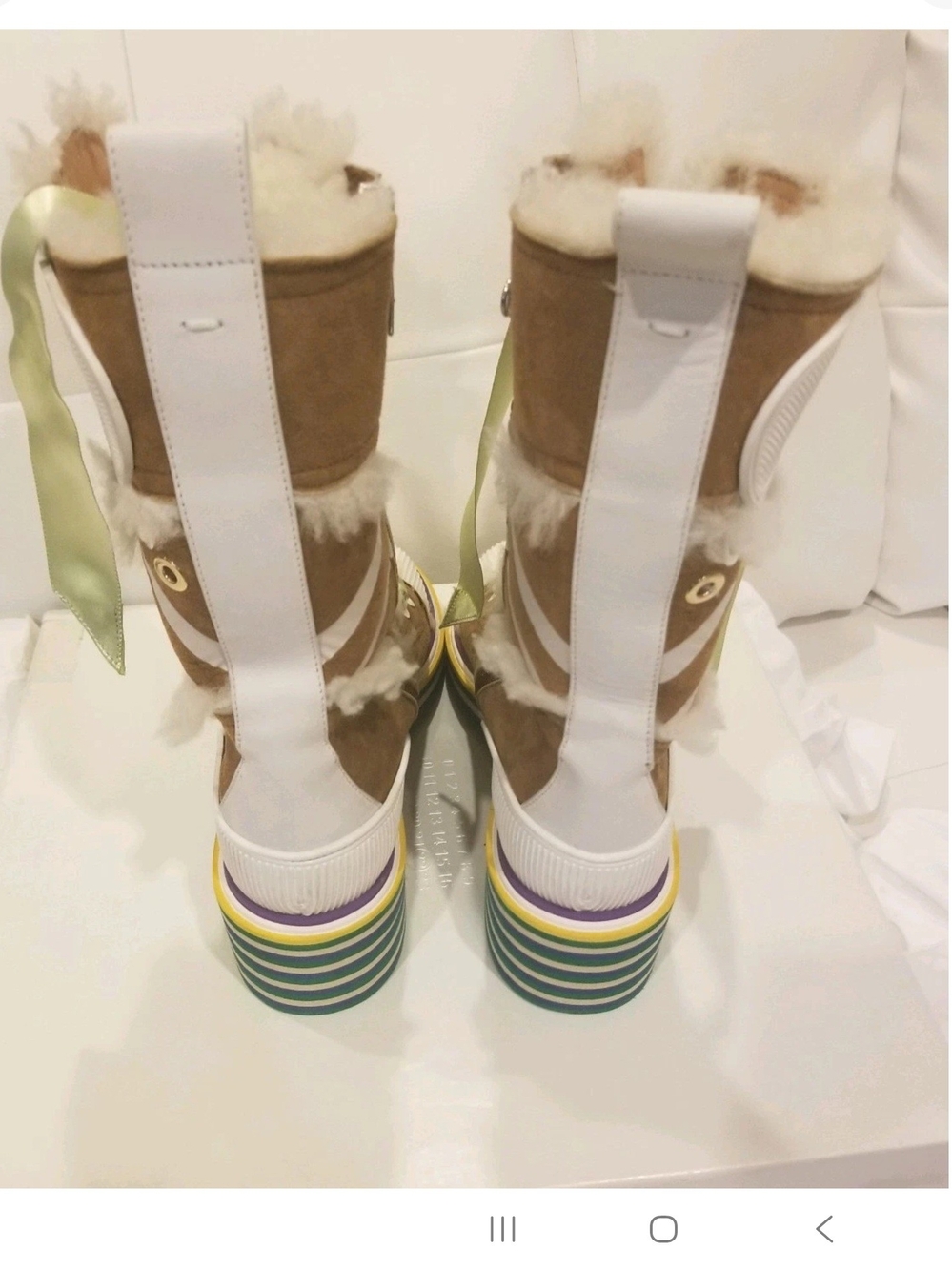 MAISON MARGIELA Ankle SHEARLING Boot $1150 SIZE US 7 NWB - Picture 6 of 12